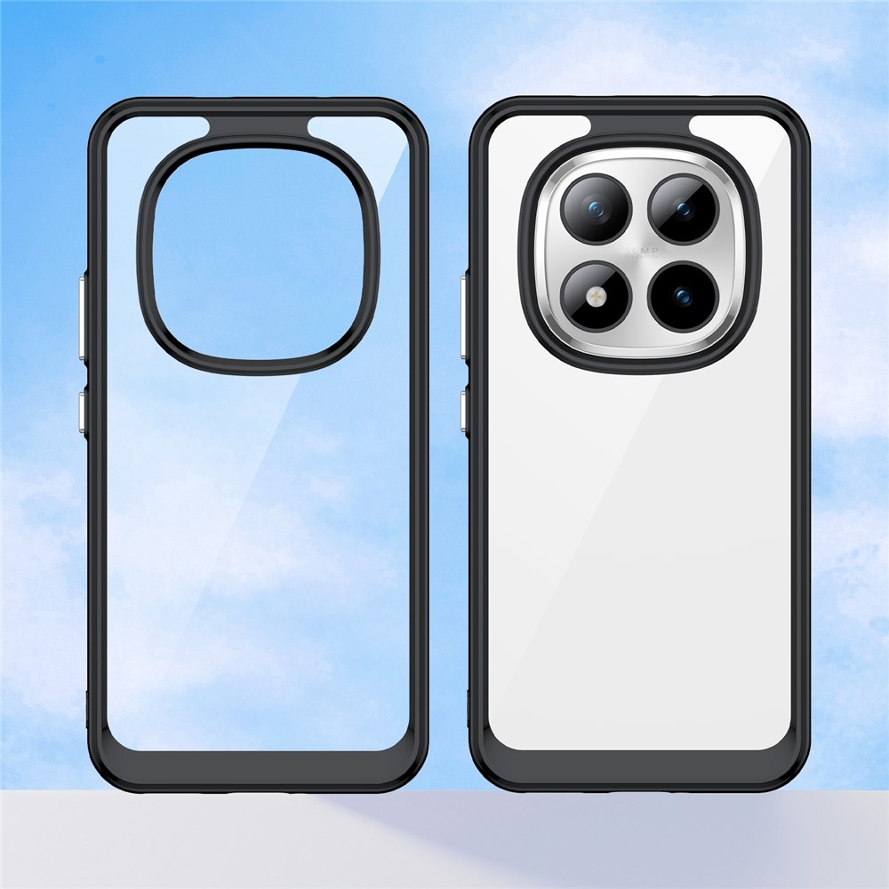 Gél tok rögzített hátlappal a Xiaomi Redmi Note 15 Pro+ 5G/Xiaomi Poco M8 Pro 5G-re - fekete