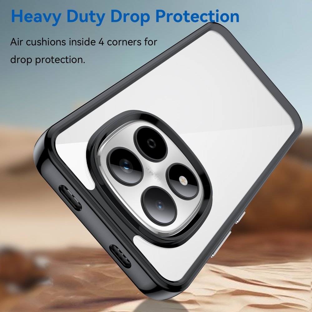 Gél tok rögzített hátlappal a Xiaomi Redmi Note 15 Pro 5G-re - fekete