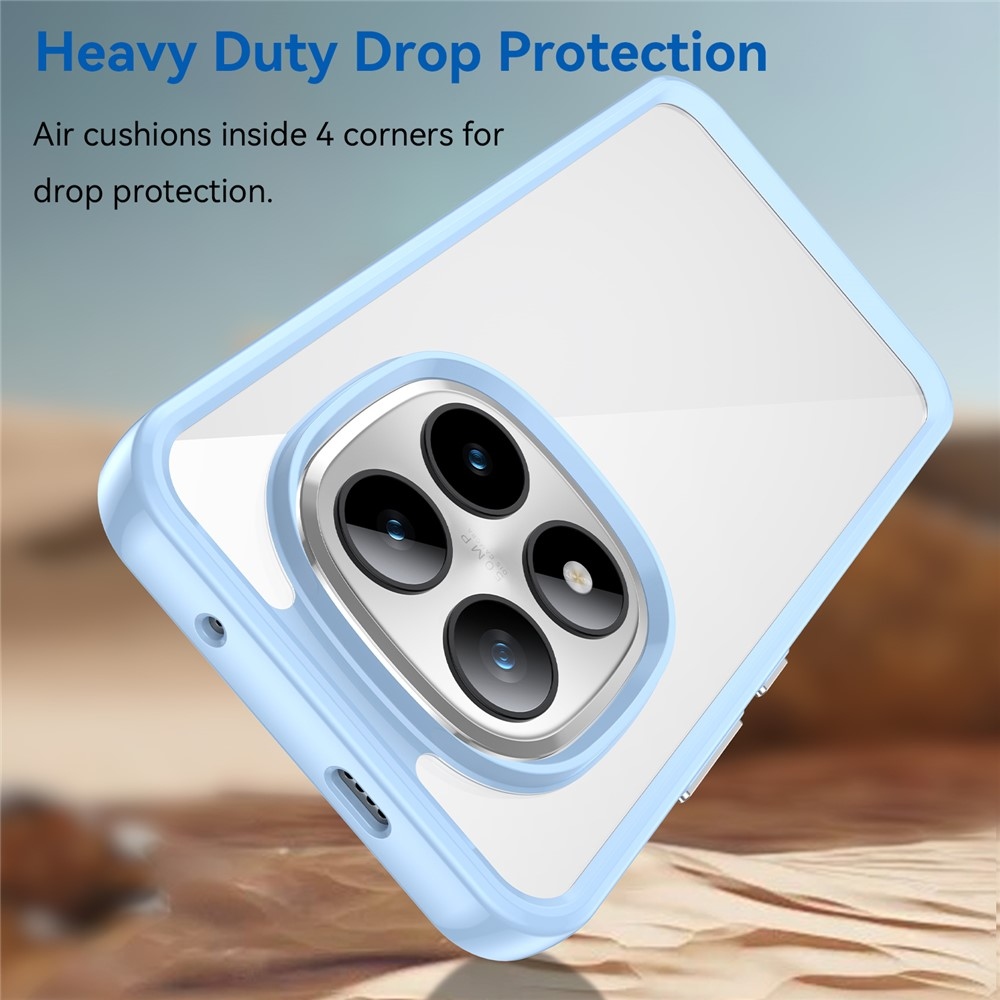 Gél tok kemény hátlappal Xiaomi Redmi Note 15 Pro+ 5G/Xiaomi Poco M8 Pro 5G - kék