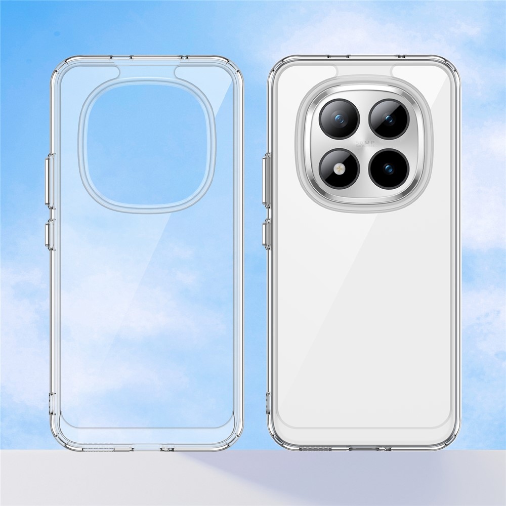 Gél tok kemény hátlappal Xiaomi Redmi Note 15 Pro+ 5G/Xiaomi Poco M8 Pro 5G - átlátszó