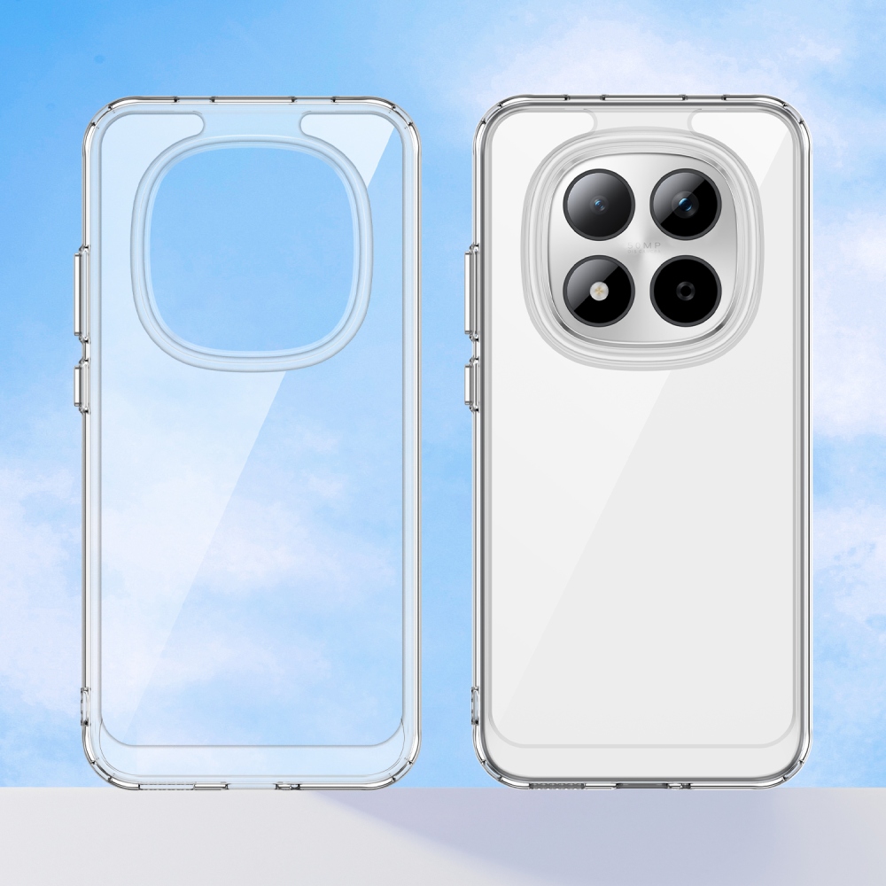 Gél tok kemény hátlappal Xiaomi Redmi Note 15 Pro 5G - átlátszó