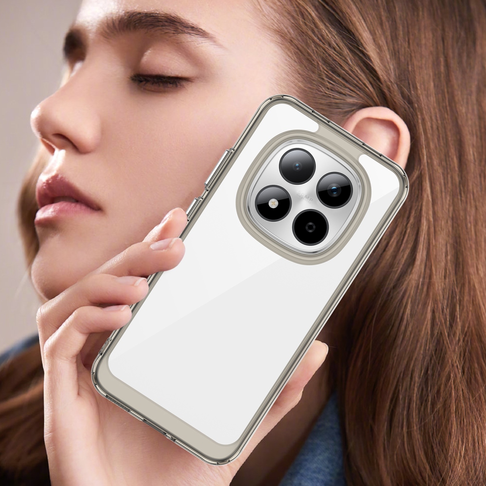 Gél tok rögzített hátlappal a Xiaomi Redmi Note 15 Pro 5G-re - szürke