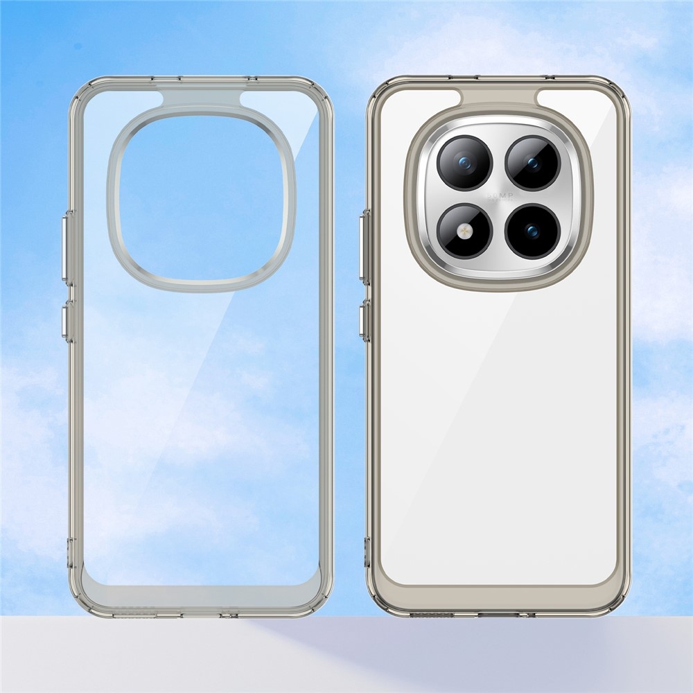 Gél tok kemény hátlappal a Xiaomi Redmi Note 15 Pro+ 5G/Xiaomi Poco M8 Pro 5G számára - szürke