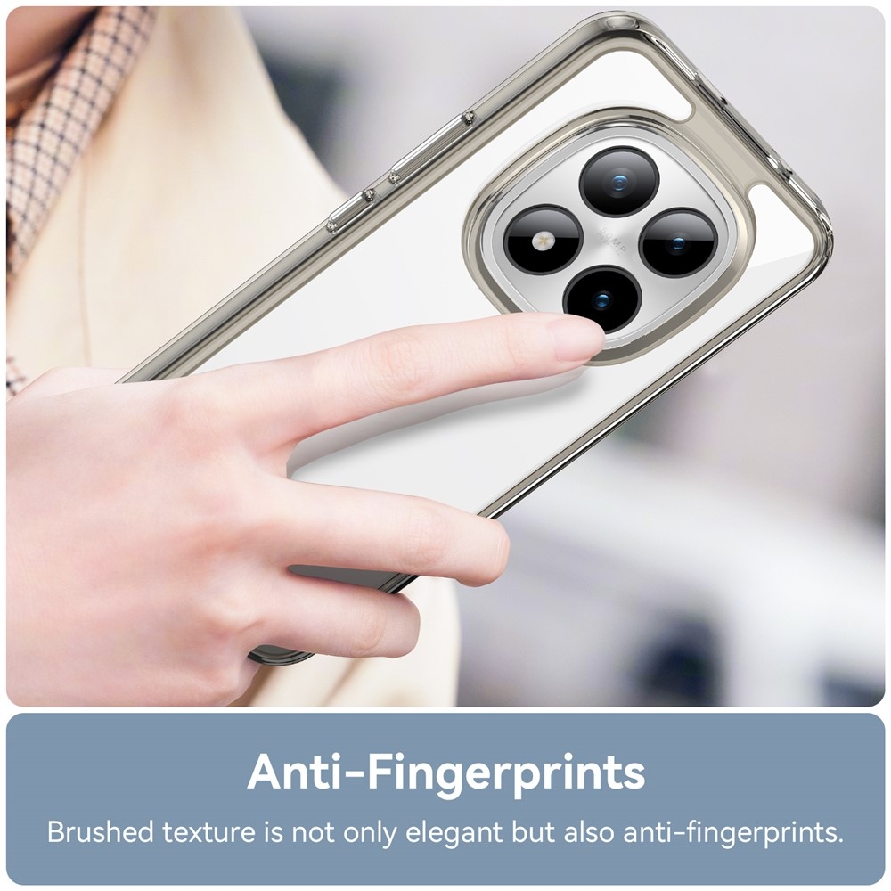 Gél tok kemény hátlappal a Xiaomi Redmi Note 15 Pro+ 5G/Xiaomi Poco M8 Pro 5G számára - szürke