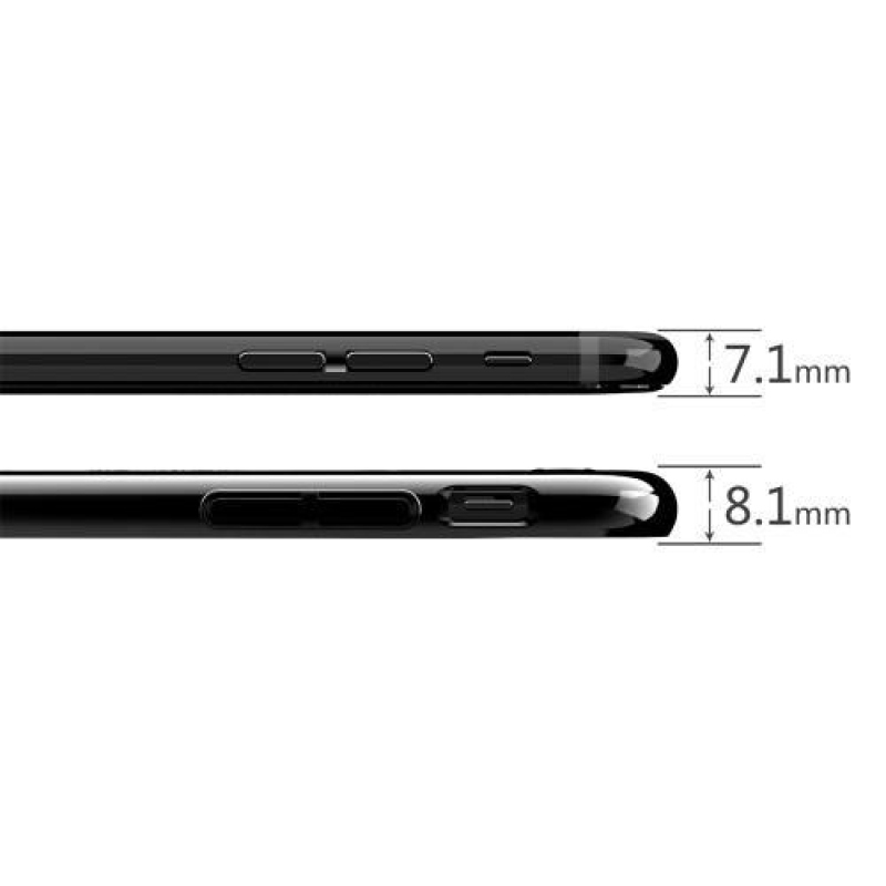 Drágakövekkel díszített műanyag tok iPhone 8 Plus és 7 Plus készülékhez - papucs