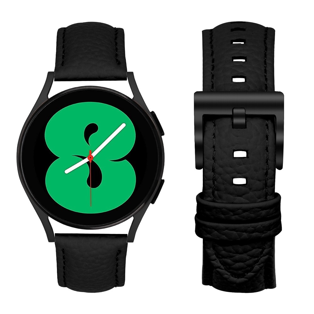Genu bőr szíj az Amazfit Active 2 Square/Active 2 készülékhez – fekete
