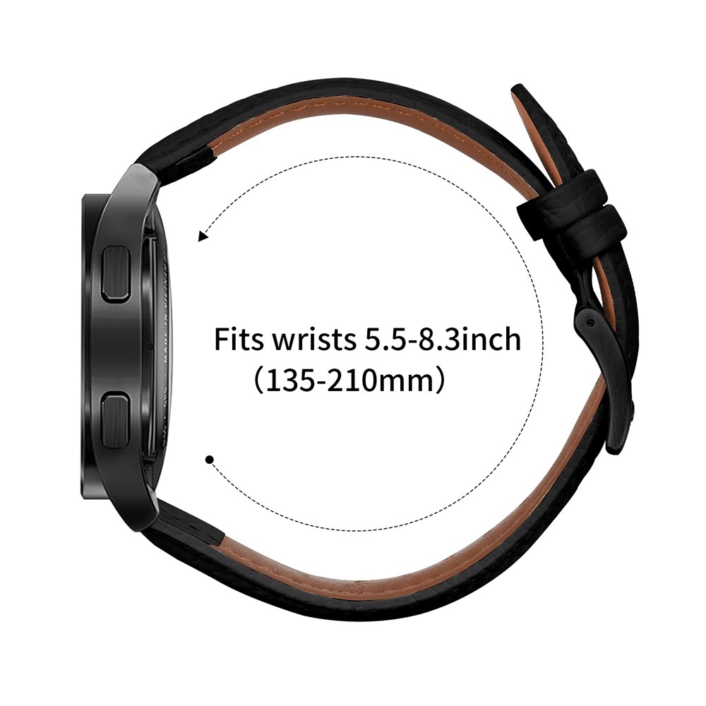 Genu bőr szíj az Amazfit Active 2 Square/Active 2 készülékhez – fekete