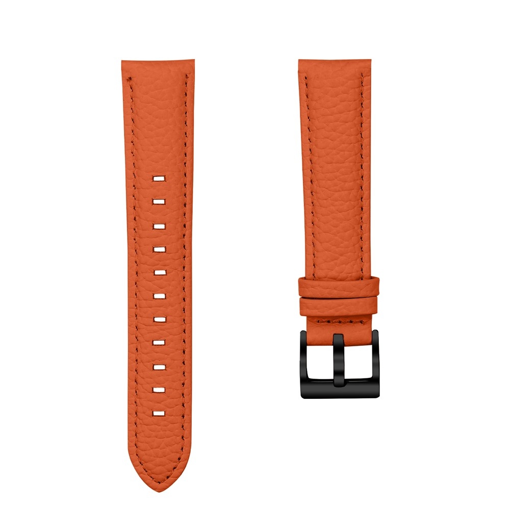 Genu bőr szíj az Amazfit Active 2 Square/Active 2 készülékhez – narancssárga