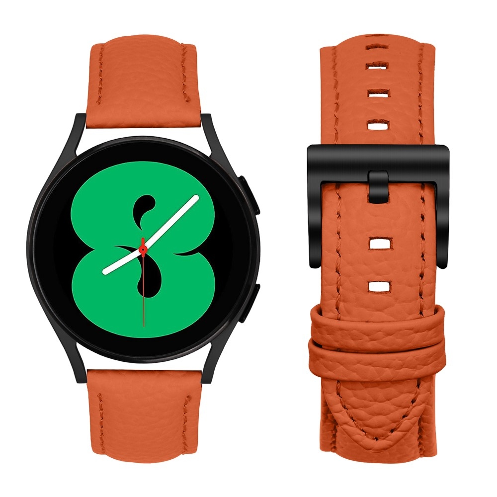 Genu bőr szíj az Amazfit Active 2 Square/Active 2 készülékhez – narancssárga