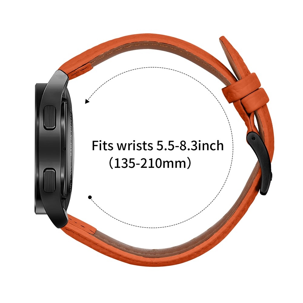 Genu bőr szíj az Amazfit Active 2 Square/Active 2 készülékhez – narancssárga