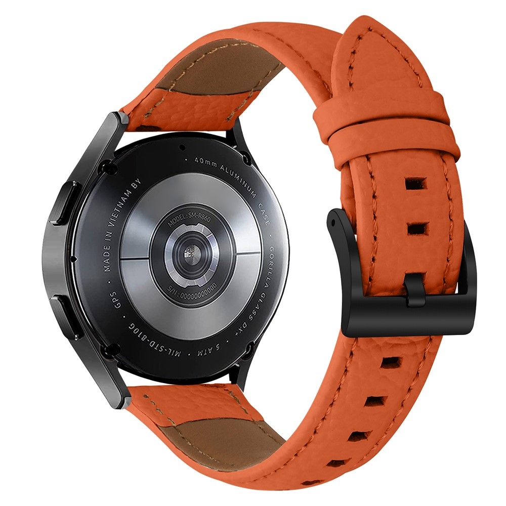 Genu bőr szíj az Amazfit Active 2 Square/Active 2 készülékhez – narancssárga