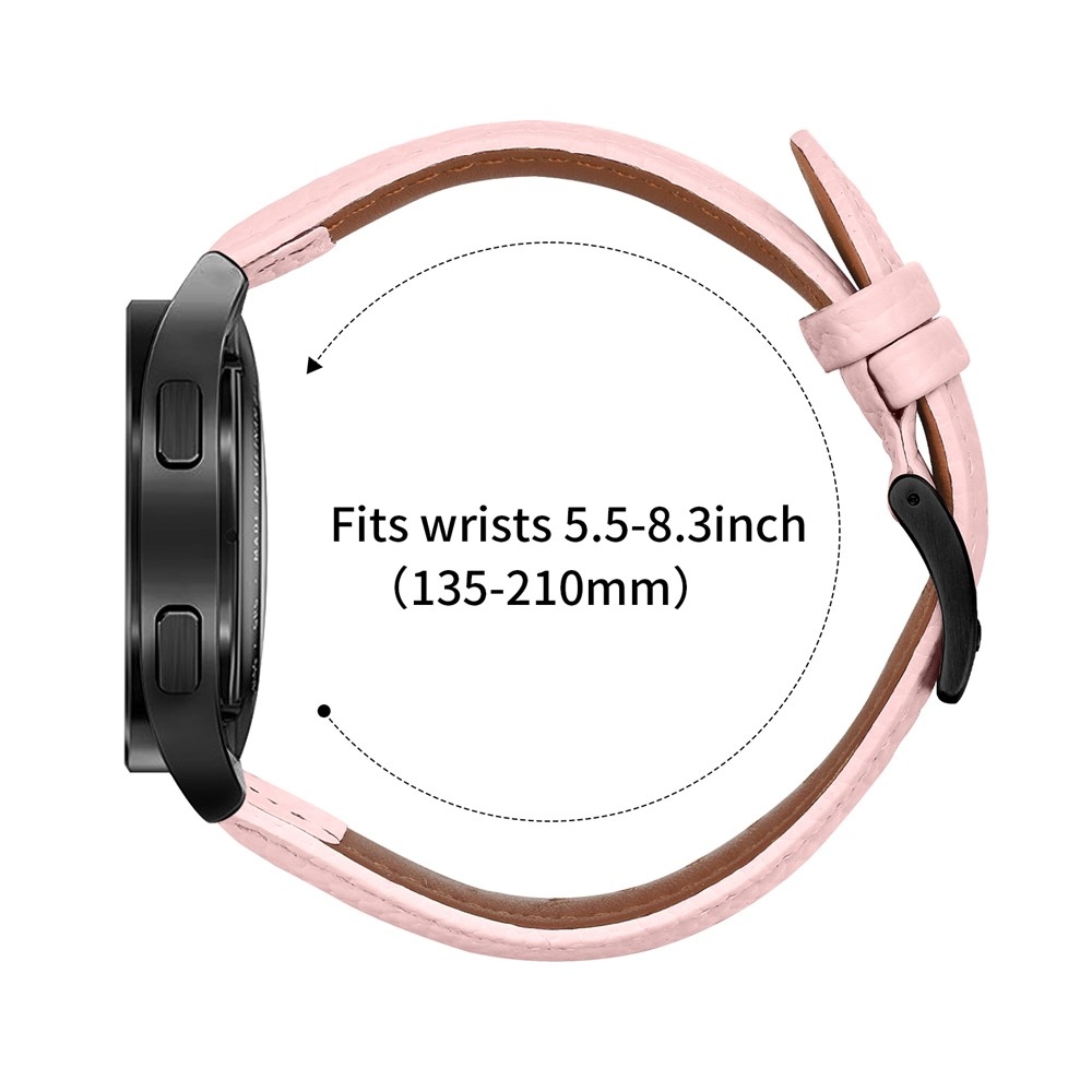 Genu bőr szíj az Amazfit Active 2 Square/Active 2 készülékhez – rózsaszín