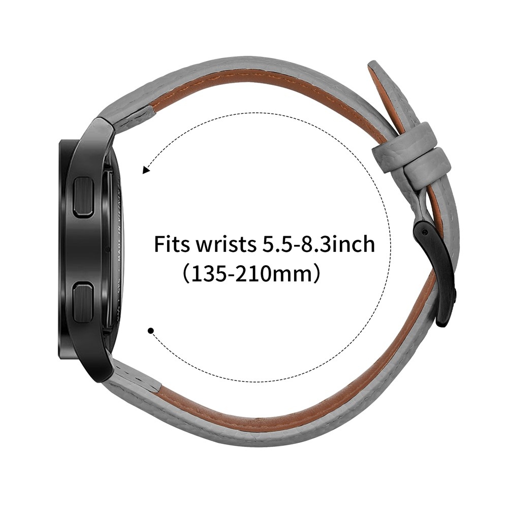Genu bőr szíj az Amazfit Active 2 Square/Active 2 készülékhez – szürke
