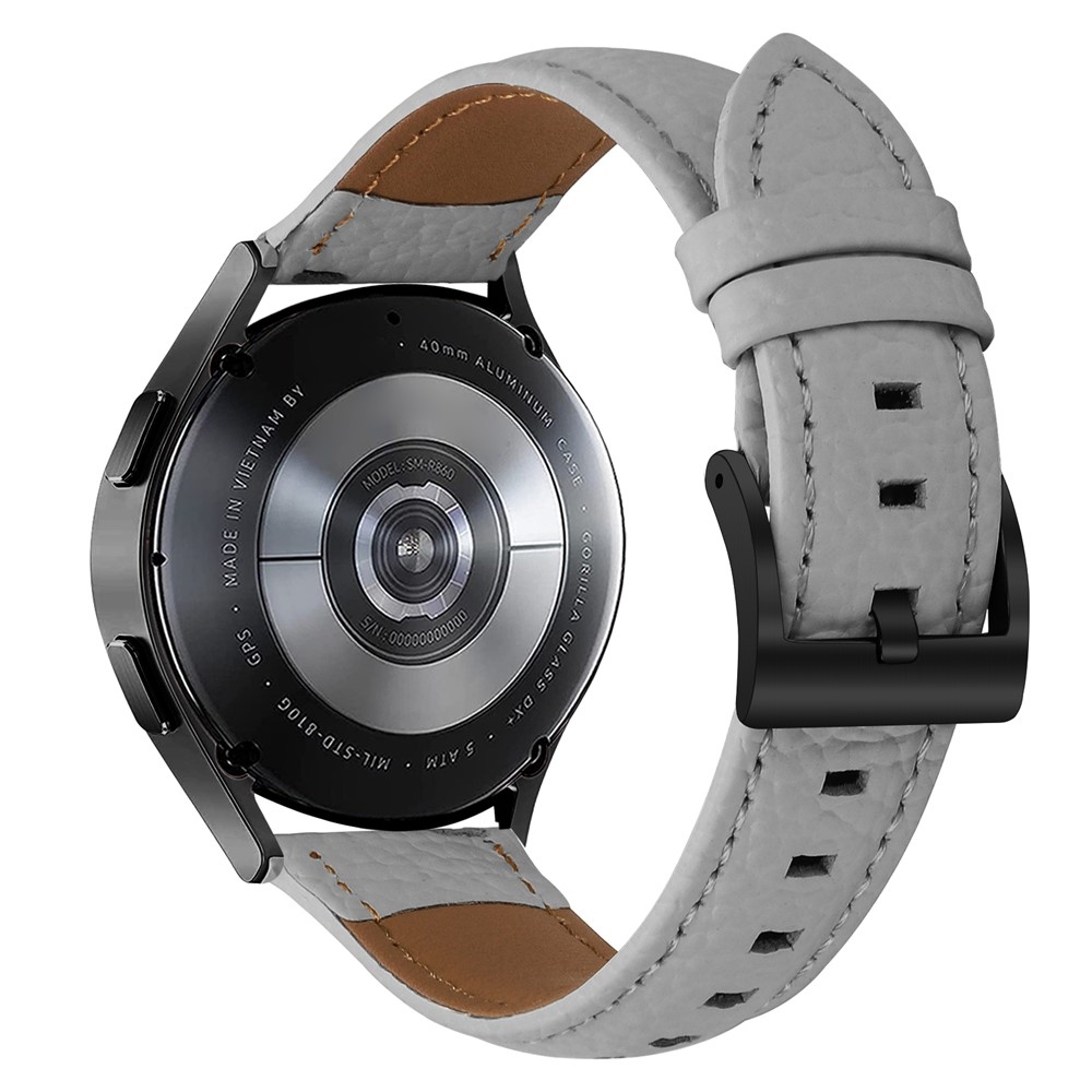 Genu bőr szíj az Amazfit Active 2 Square/Active 2 készülékhez – szürke