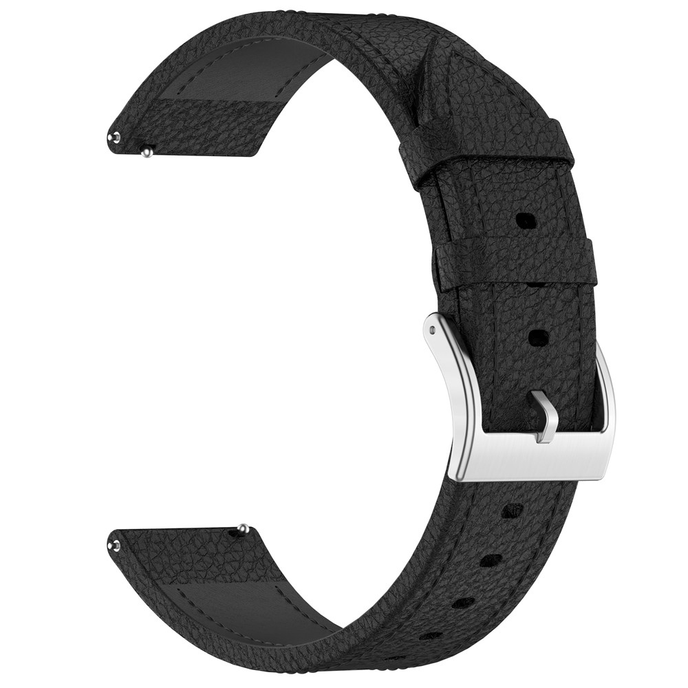 Genu bőr karkötő az Amazfit Balance 3/Bip Max készülékhez – fekete