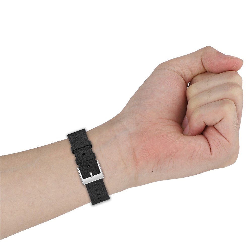 Genu bőr szíj az Amazfit Balance 3/Bip Max készülékhez – világosbarna