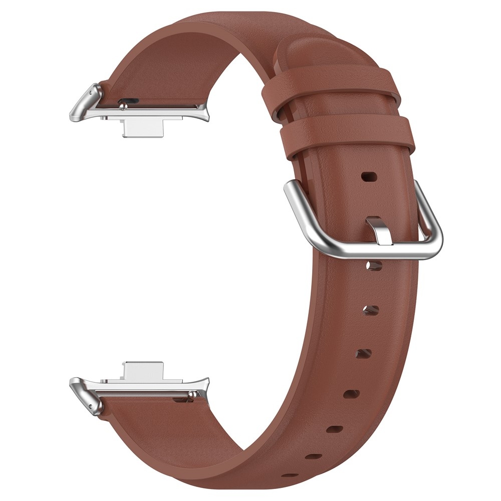 Genu bőr karkötő a Xiaomi Smart Band 10 Pro/9 Pro/8 Pro/Redmi Watch 6/5/4 készülékekhez – barna