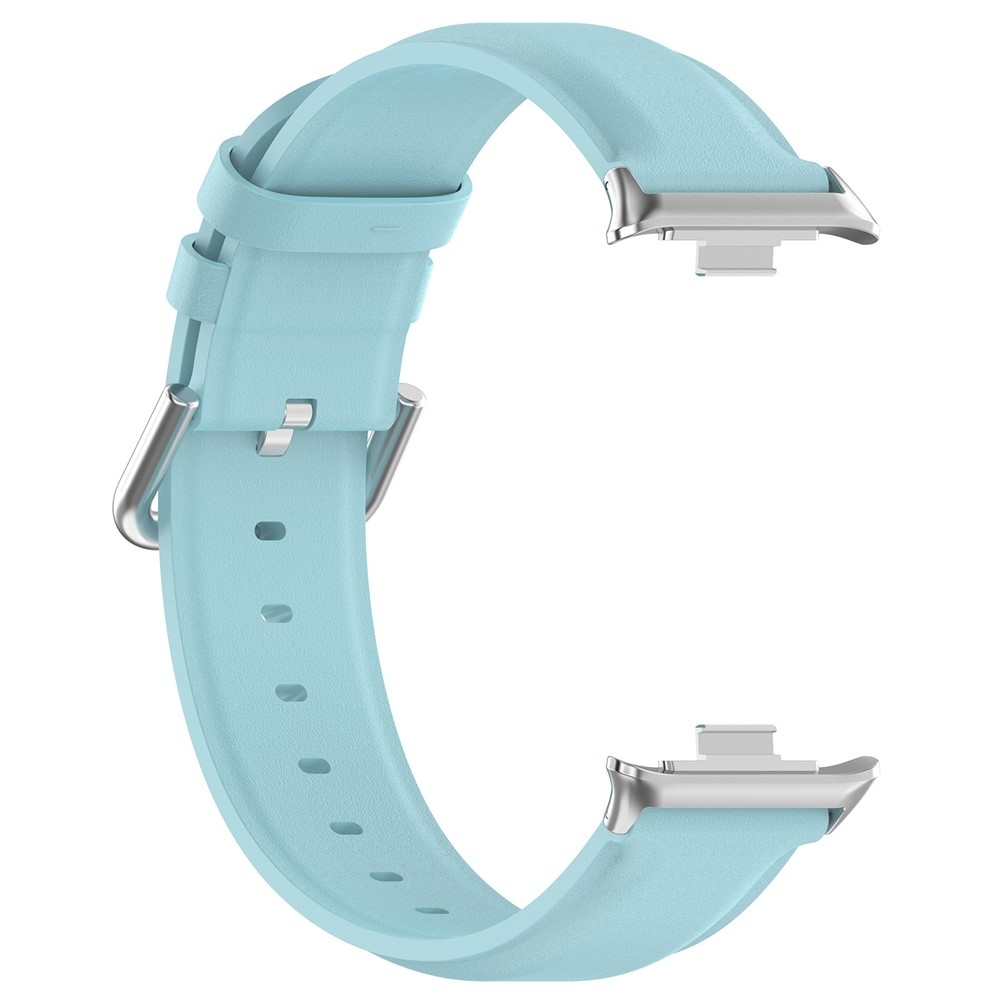 Genu bőr karkötő a Xiaomi Smart Band 10 Pro/9 Pro/8 Pro/Redmi Watch 6/5/4 készülékekhez – kék