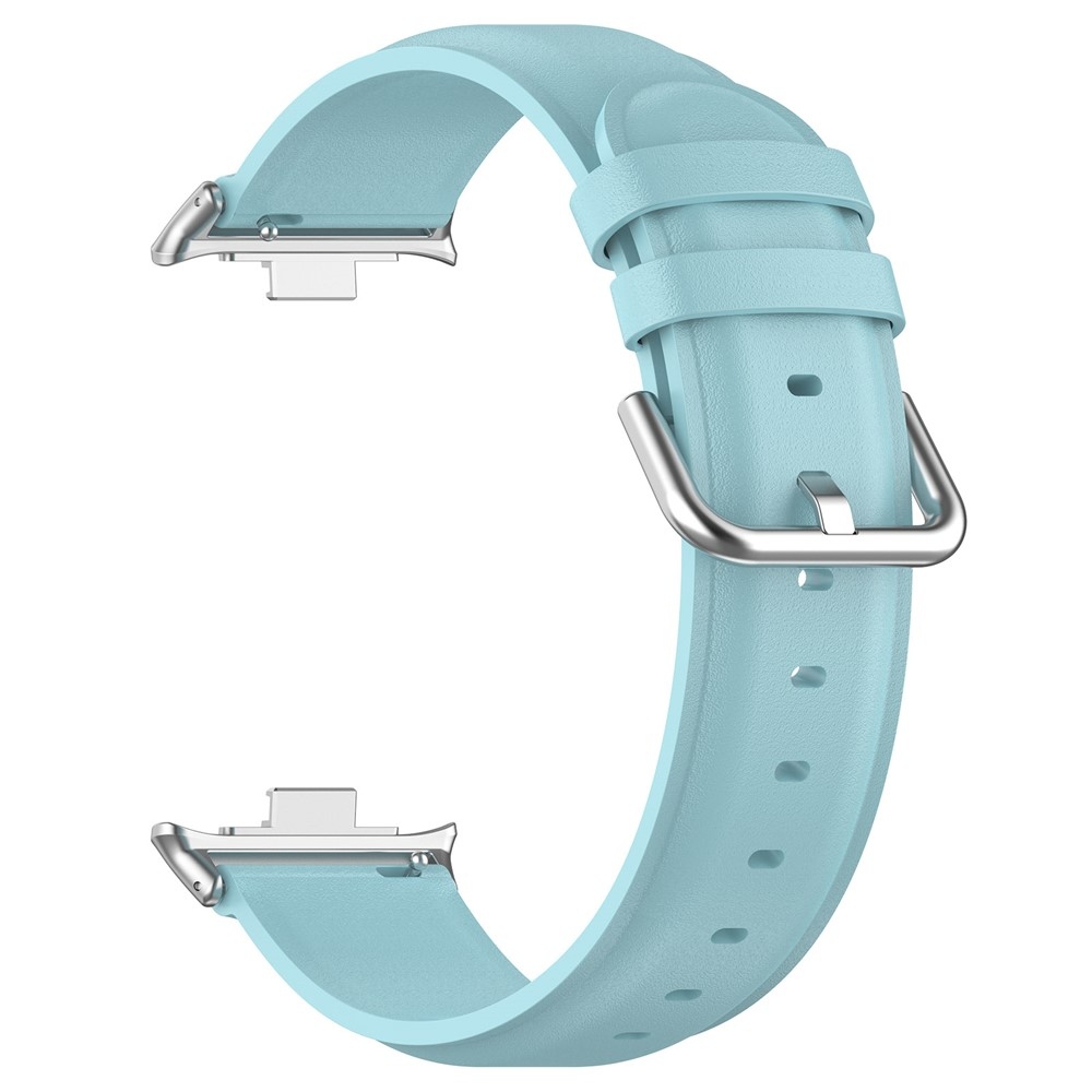 Genu bőr karkötő a Xiaomi Smart Band 10 Pro/9 Pro/8 Pro/Redmi Watch 6/5/4 készülékekhez – kék