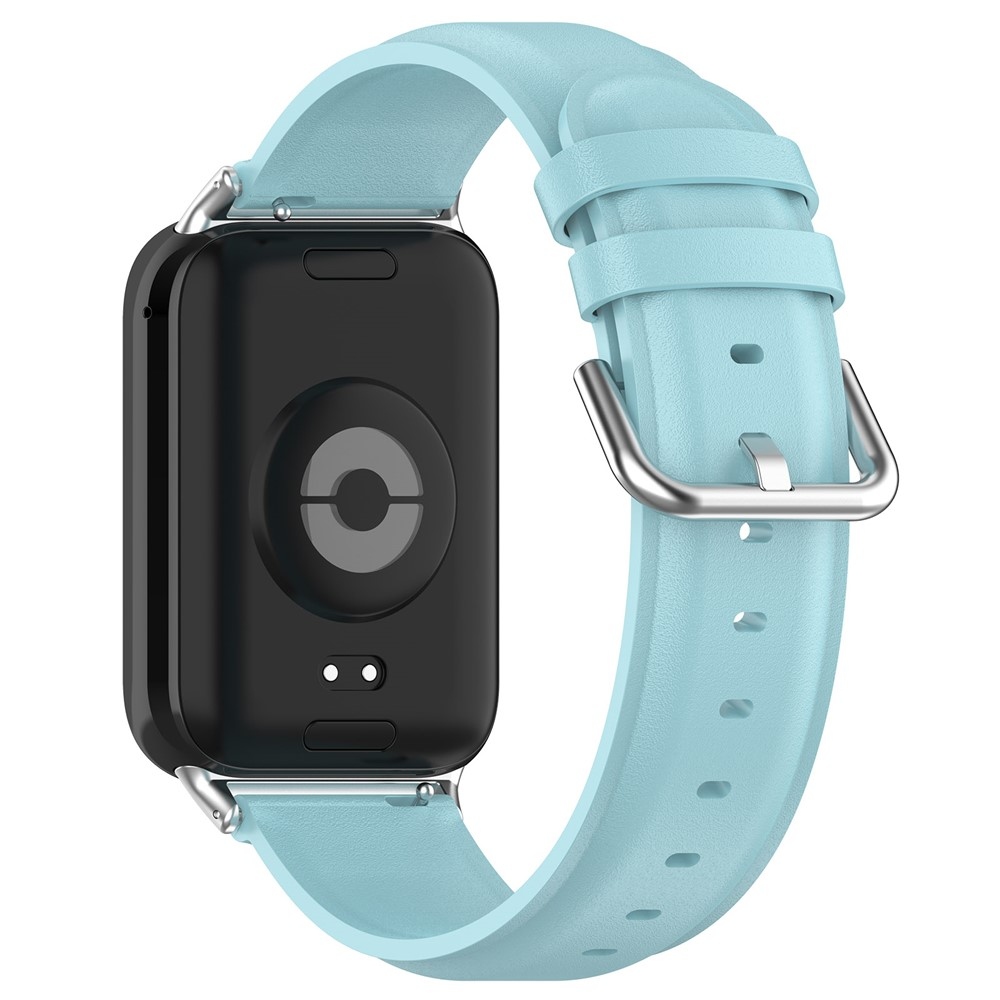 Genu bőr karkötő a Xiaomi Smart Band 10 Pro/9 Pro/8 Pro/Redmi Watch 6/5/4 készülékekhez – kék