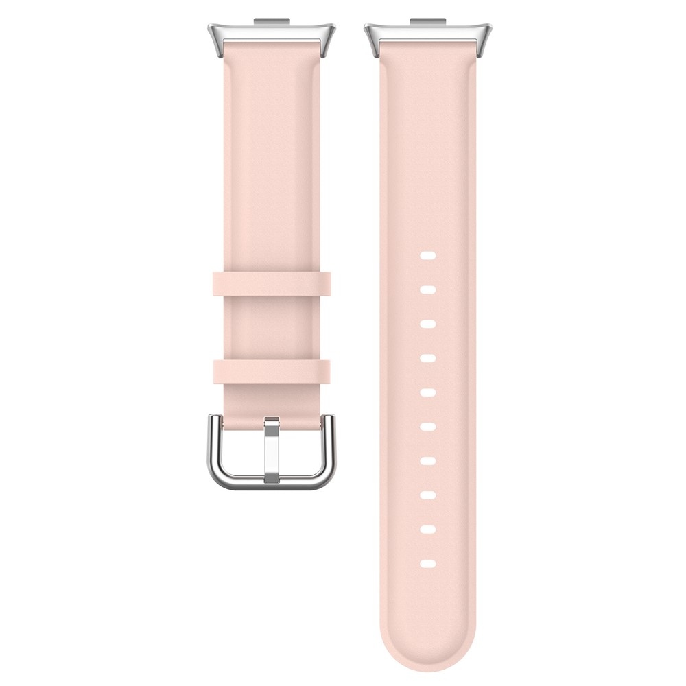 Genu bőr karkötő a Xiaomi Smart Band 10 Pro/9 Pro/8 Pro/Redmi Watch 6/5/4 modellekhez – rózsaszín