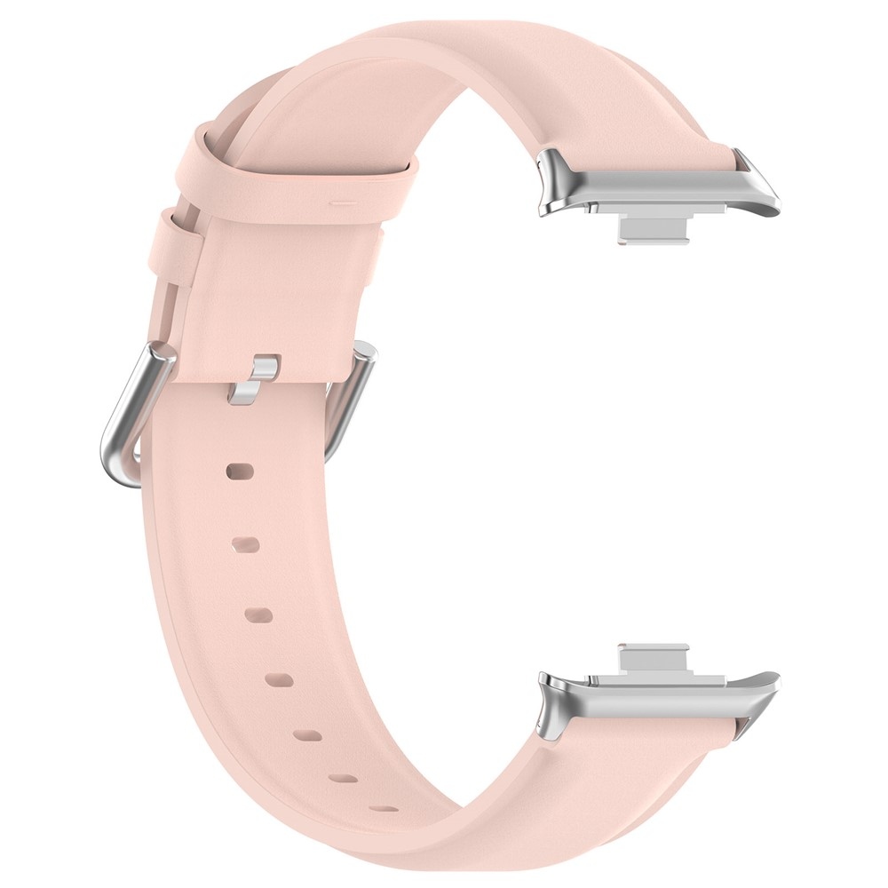 Genu bőr karkötő a Xiaomi Smart Band 10 Pro/9 Pro/8 Pro/Redmi Watch 6/5/4 modellekhez – rózsaszín