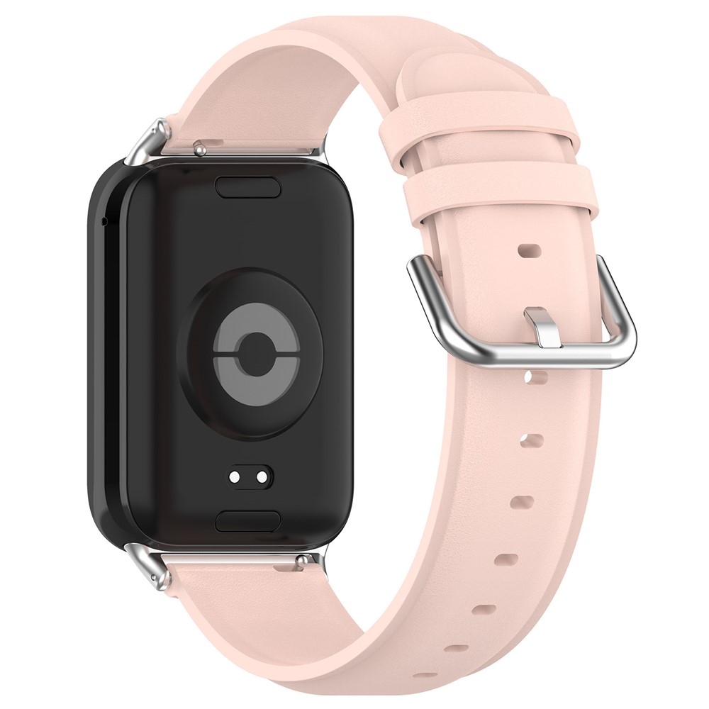 Genu bőr karkötő a Xiaomi Smart Band 10 Pro/9 Pro/8 Pro/Redmi Watch 6/5/4 modellekhez – rózsaszín
