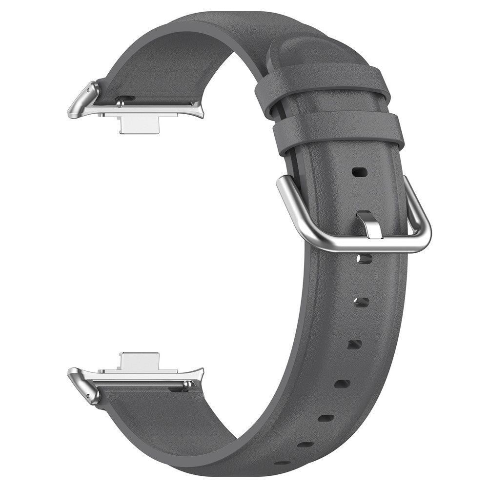 Genu bőr szíj a Xiaomi Smart Band 10 Pro/9 Pro/8 Pro/Redmi Watch 6/5/4 készülékekhez – szürke