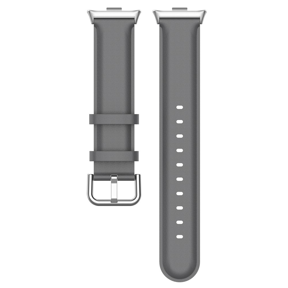 Genu bőr szíj a Xiaomi Smart Band 10 Pro/9 Pro/8 Pro/Redmi Watch 6/5/4 készülékekhez – szürke