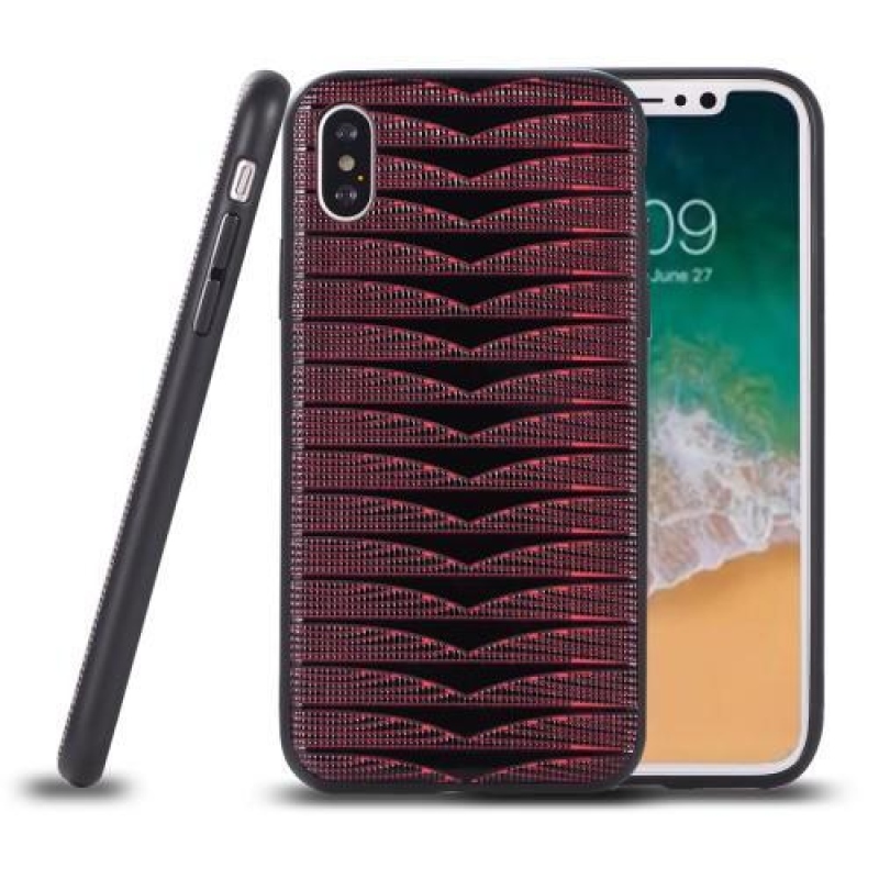 Geo rugalmas gél tok iPhone X készülékhez - piros