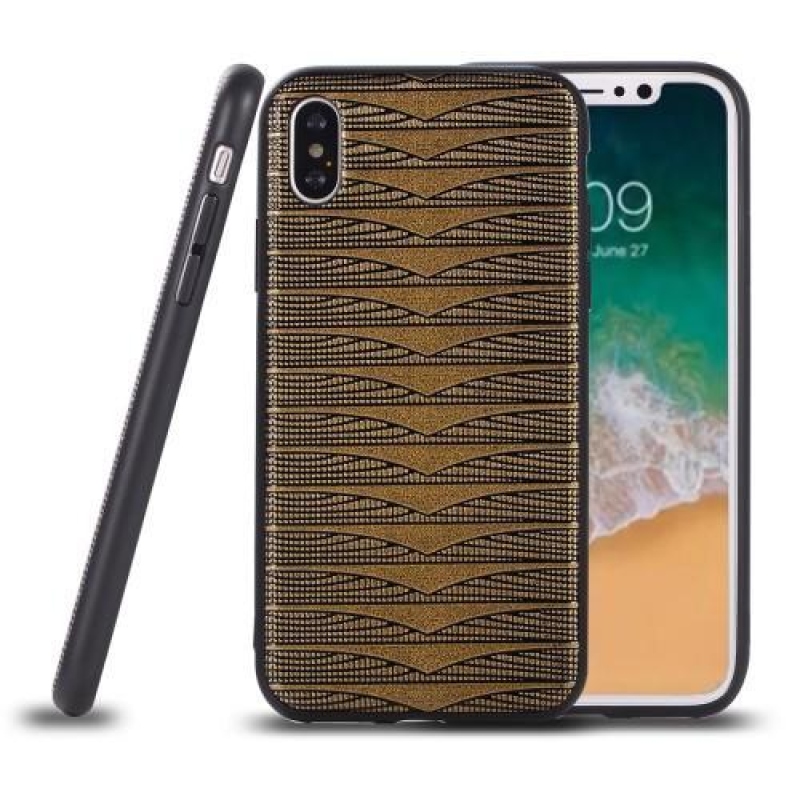Geo rugalmas zselés tok iPhone X készülékhez - arany