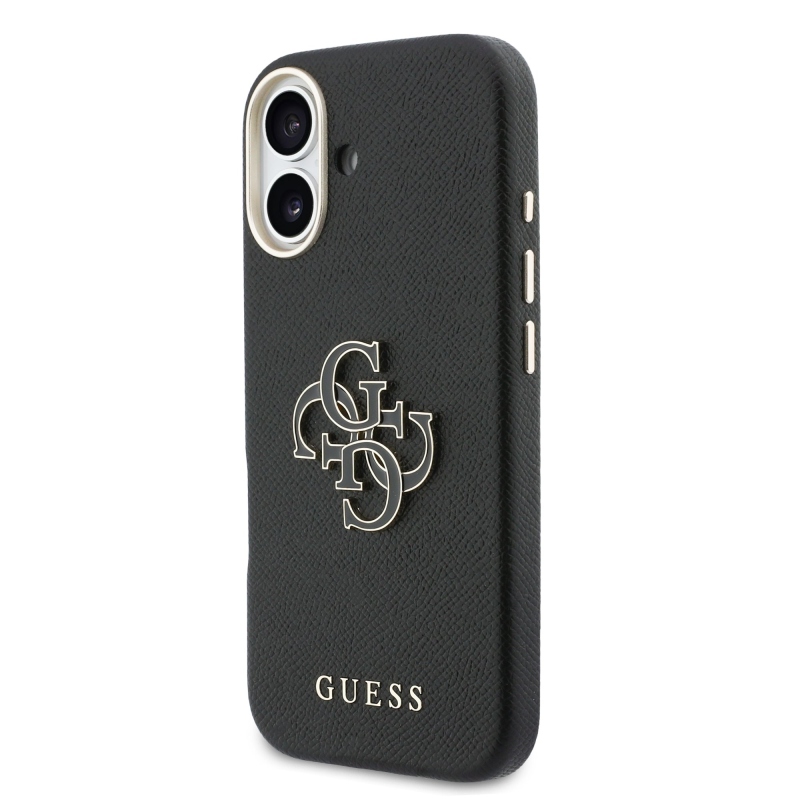 Guess PU gyanta logó hátlap iPhone 17 fekete