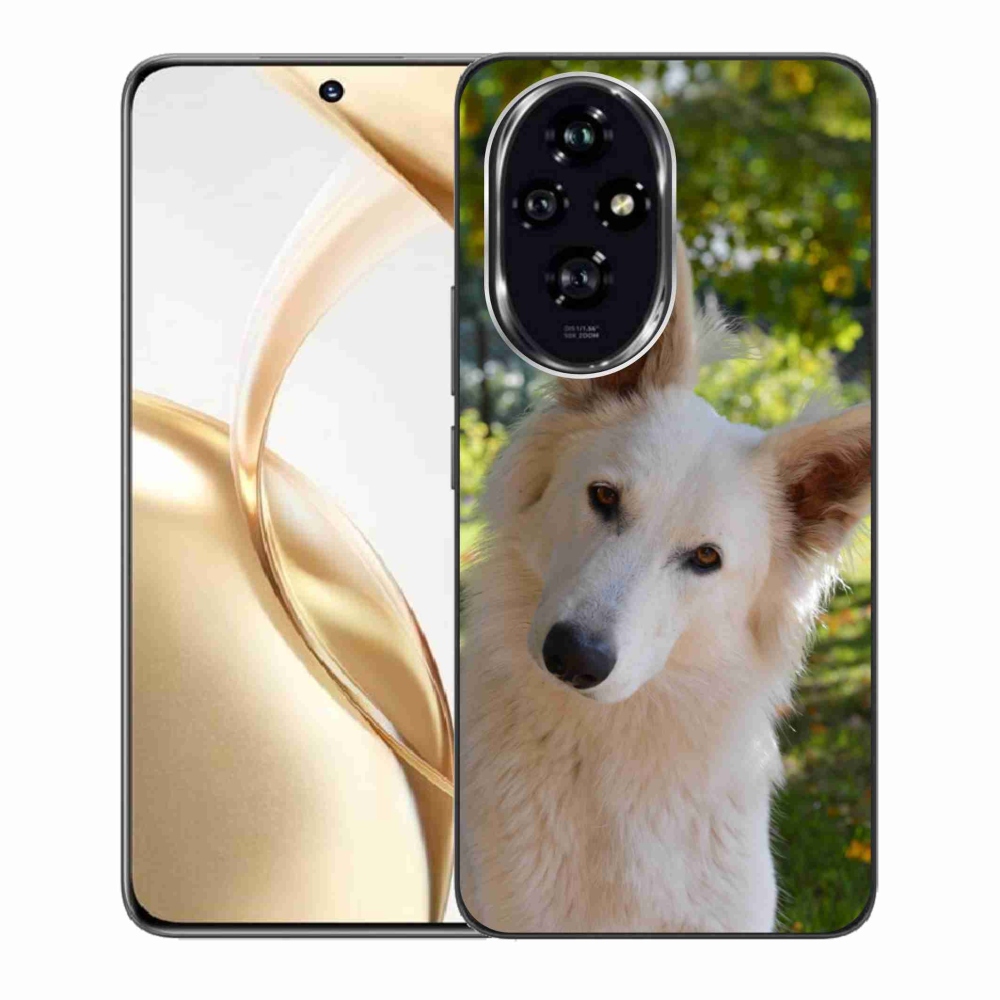 Zselés borítás mmCase a Honor 200 5G készülékhez - Fehér svájci juhász 1