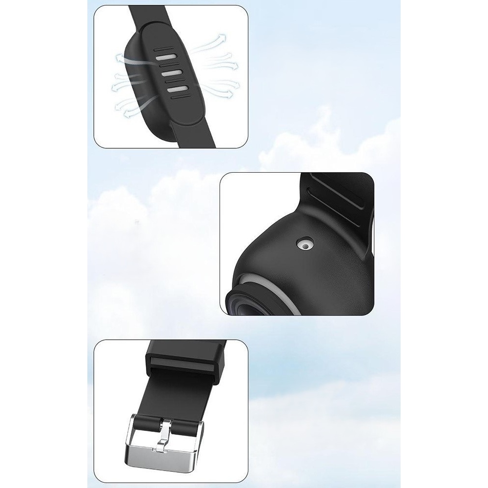 Szilikon védőtok állítható pánttal Insta360 GO 3S-hez - fehér