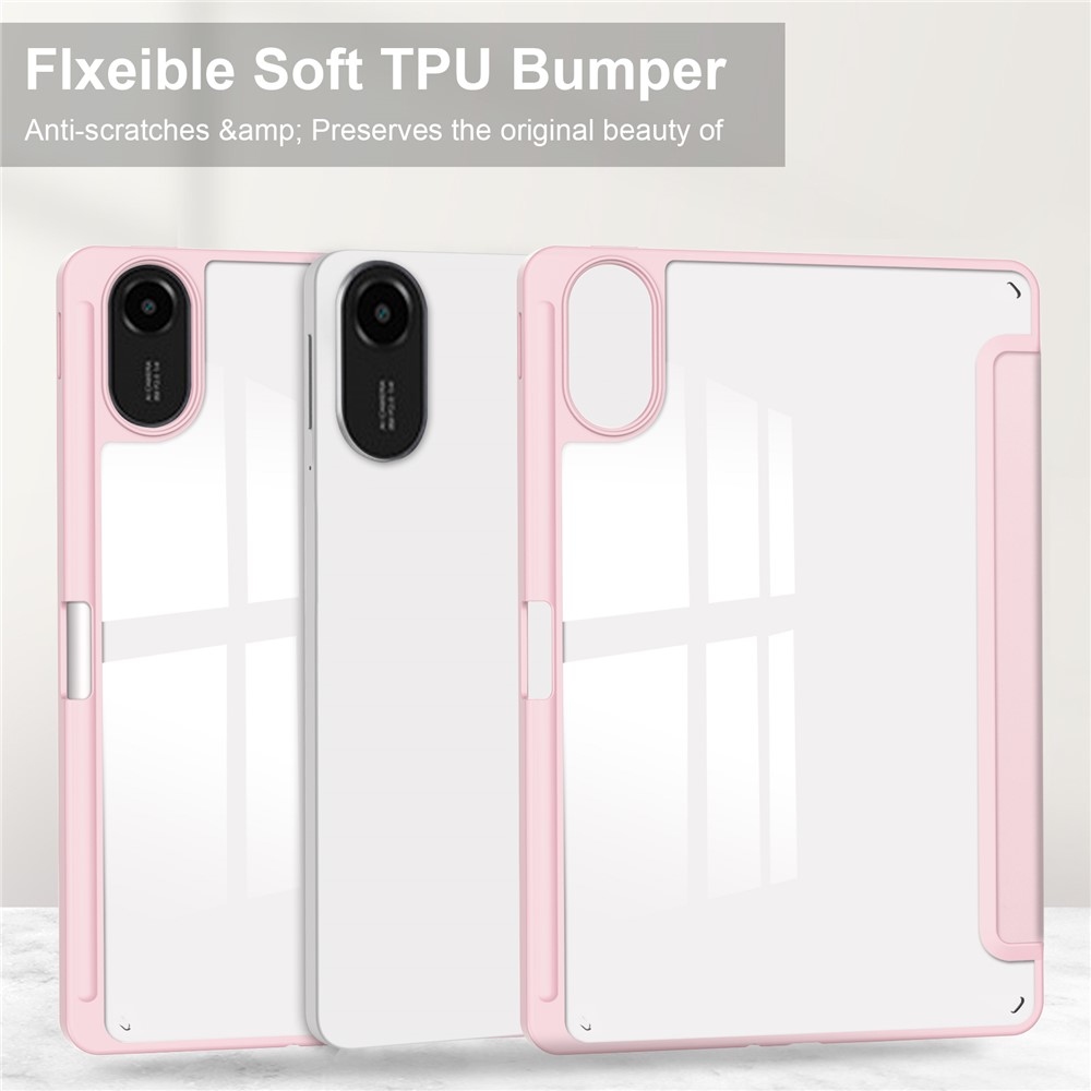 Ügyes záró tok a Xiaomi Redmi Pad 2 tablethez - rózsaszínű