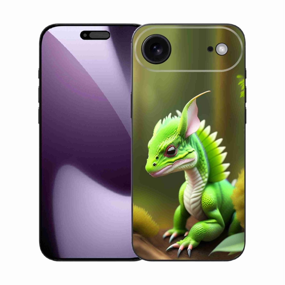 Zselés borítás mmCase iPhone 17 Air készülékhez - zöld sárkány