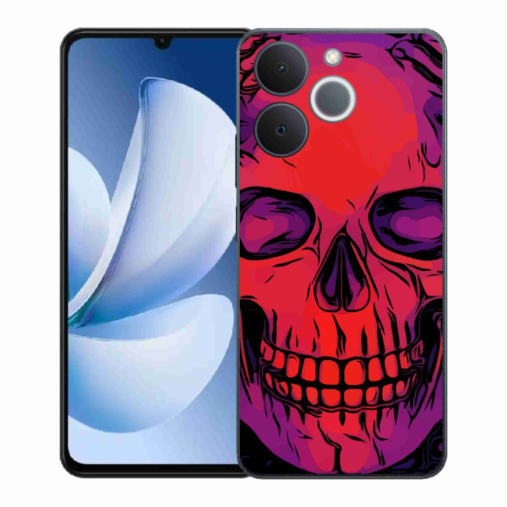 Zselés borítás mmCase a Realme Note 70T-hez - koponya