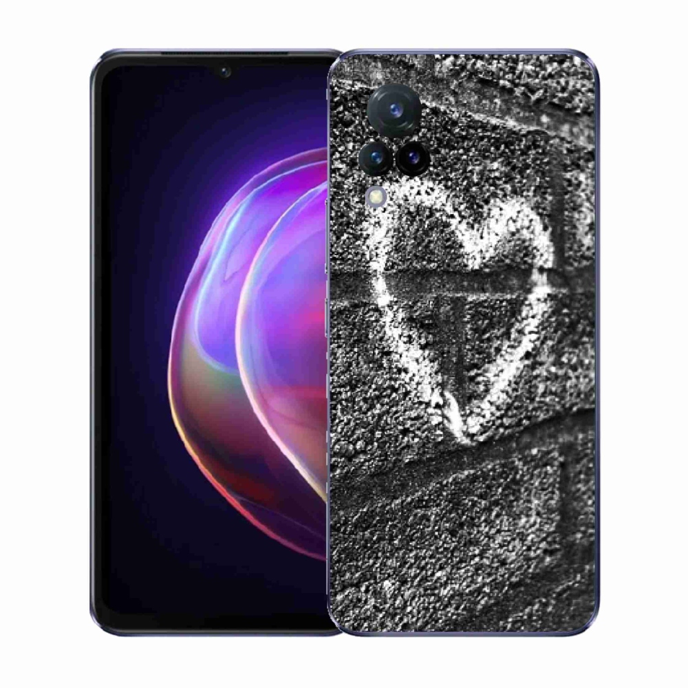Gél borítás mmCase a Vivo V21 4G/5G-n - szív a falon