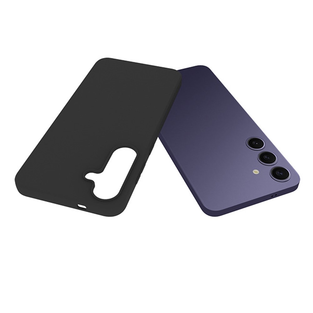 Matt zselés tok Samsung Galaxy S25+ készülékhez - fekete