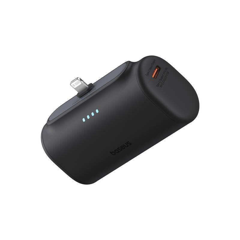 Baseus Compact (IP Edition) 20W gyors töltés USB-C Powerbank 5000mAh Fekete klaszter Fekete