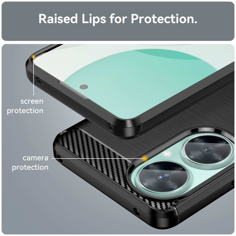 Szénálló zselés tok a Huawei Nova 11i számára - fekete