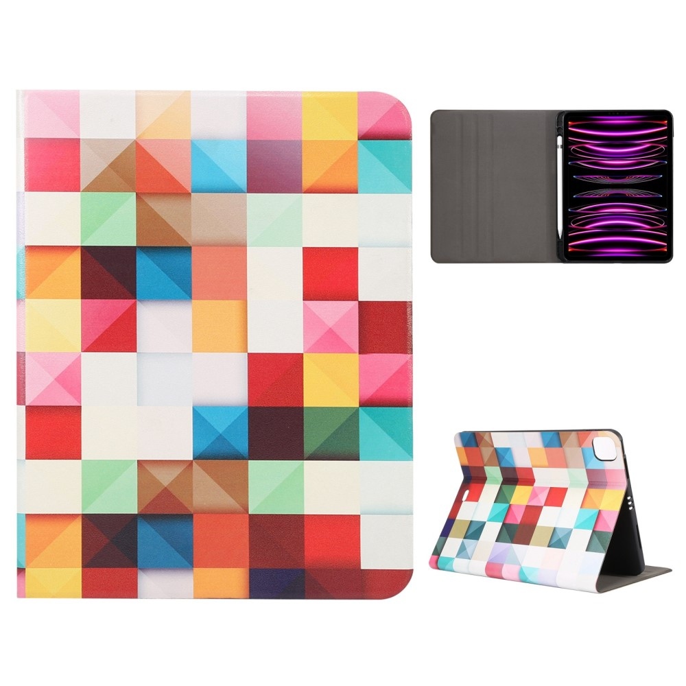 Patte intelligens záró tok iPad Pro 11 (2020/21/22) - színes négyzetek