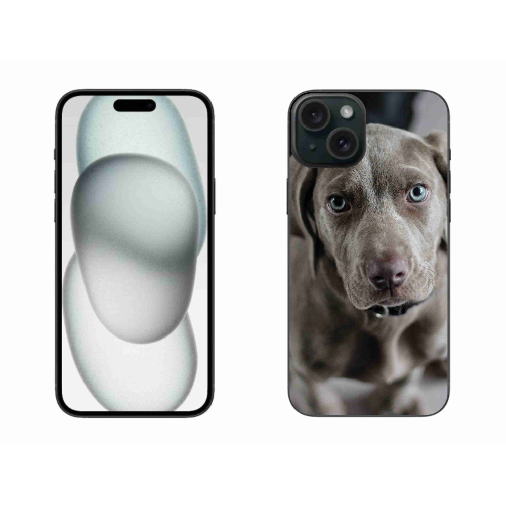 Gél tok mmCase iPhone 15 Plus készülékhez - Weimaraner