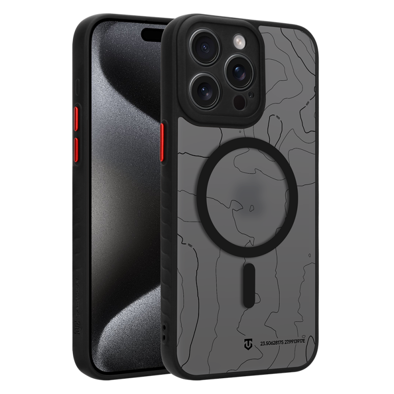 Tactical MagForce Warthog tok az Apple iPhone 15 Pro Max-hoz, Asphalt színben