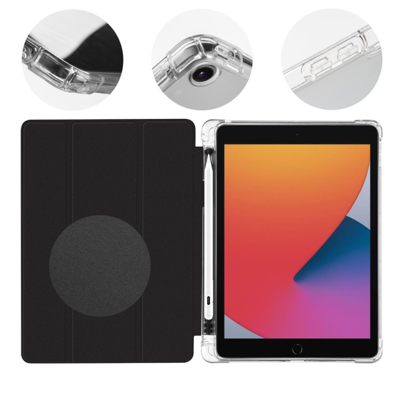 COVER:ME MistyTab tok iPad 10.2 2019/2020/2021 Fekete