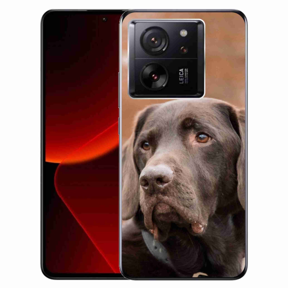 Gél tok mmCase a Xiaomi 13T/13T Pro készülékhez - barna labrador