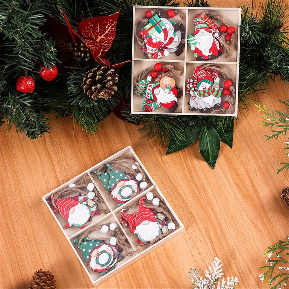 12 db-os fa téli manók függő kollekciója - 3. lehetőség