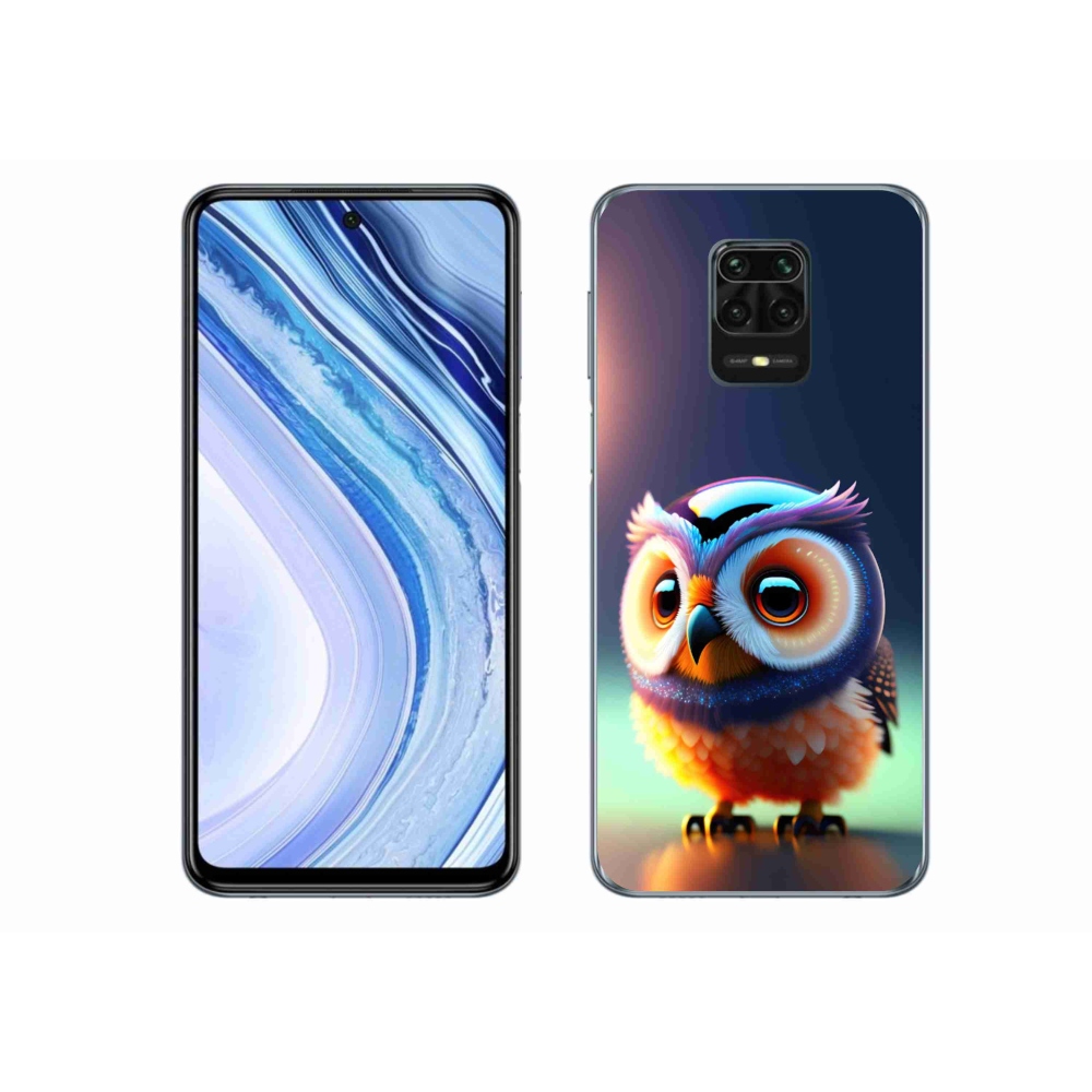 Gél borítás mmCase a Xiaomi Redmi Note 9S-hez - bagoly