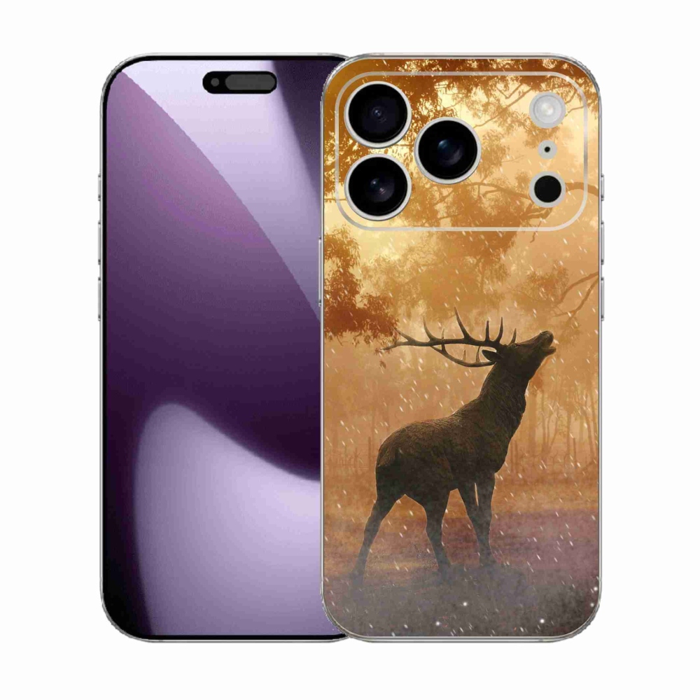 Zselés borítás mmCase iPhone 17 Pro készülékhez - szarvas a szarvasbőgésben