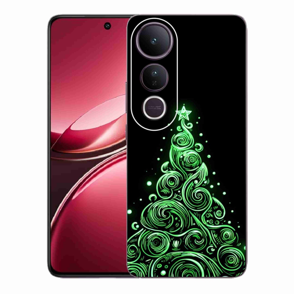 Gélburkolat mmCase a Vivo V50 Lite 4G/5G-n - neon karácsonyfa 3